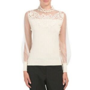 NWT Adiva white blouse